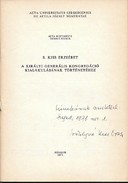 Online antikvárium: A királyi generális kongregáció kialakulásának történetéhez. Dedikált!