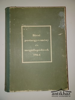 Könyv: Bécsi postaegyezmény és megállapodások (Bécs, 1964)