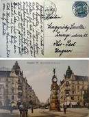 Online antikvárium: Frankfurt - Kaiserstrasse mit Uhrturm