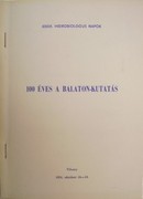 Online antikvárium: 100 éves a Balaton-kutatás (program és előadáskivonatok)