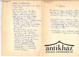 Kéziratok, aprónyomtatványok, fotók / Lászlóffy Aladár (költő, 1937-2009) két autográf versének kézirata