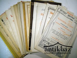15 db könyvkatalógus és könyvárjegyzék 1903-1942.