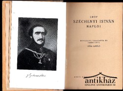 Könyv: Gróf Széchenyi István naplói (Címlapkép: Barabás Miklós festménye)