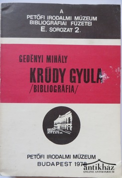 Könyv: Krúdy Gyula /Bibliográfia/