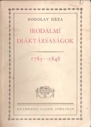 Online antikvárium: Irodalmi diáktársaságok (1785-1848)