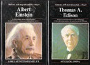 Online antikvárium: Tudósok: Edison:Az izzólámpa,Charles Darwin:Az evolúciós elmélet, Albert Einstein:A relativitáselmélet, Galilei:A modern csillagászat,  (4 mű) 