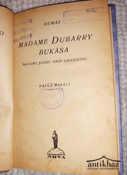 Könyv: Madame Dubarry bukása