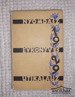 Könyv: Nyomdászévkönyv és útikalauz 1929