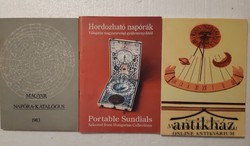 Könyv: Magyar napóra-katalógus - Hordozható napórák (aláírt) - Magyarország napórái (dedikált)