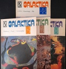 Online antikvárium: Galaktika
Tudományos-fantasztikus antológia 1973/ 3,4,5. 1976/22. sz.  (össz.4 sz.)
