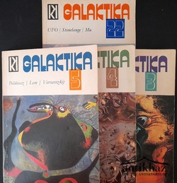 Könyv: Galaktika
Tudományos-fantasztikus antológia 1973/ 3,4,5. 1976/22. sz.  (össz.4 sz.)