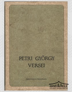 Könyv: Petri György versei