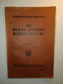 Online antikvárium: Az olasz háború előzményeiről