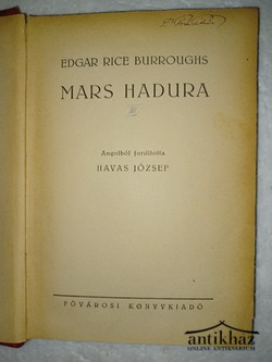 Könyv: A Mars hadura