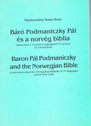 Online antikvárium: Báró Podmaniczky Pál és a norvég biblia (Dedikált!)