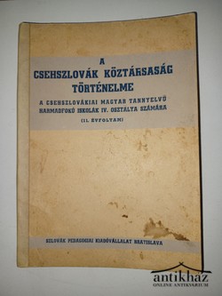 Könyv: A csehszlovák Köztársaság történelme