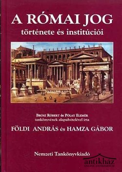 Könyv: A római jog története és institúciói