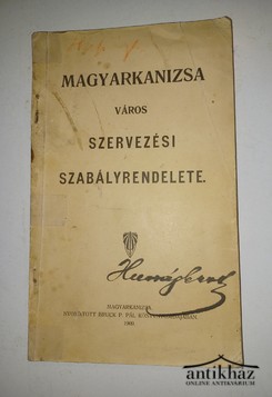Könyv: Magyarkanizsa Város Szerevezési Szabályrendelete