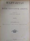 Online antikvárium: Háztartás - A magyar háziasszonyok közlönye (1905. Teljes évfolyam, 36 szám + mell.)