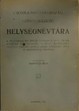 Online antikvárium: Csonka-Magyarország Compass-szerű Helységnévtára
