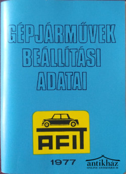 Könyv: Gépjárművek beállítási adatai