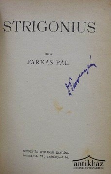 Könyv: Strigonius
