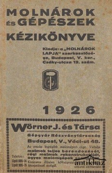 Könyv: Molnárok és gépészek kézikönyve 1926