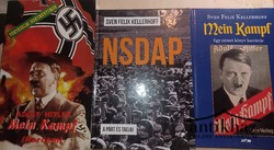 Könyv: Mein Kampf (Harcom) + NSDAP - A párt és tagjai + Mein Kampf - Egy német könyv karrierje