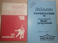 Könyv: Totókulcsok '88 (355 totókulcs) + Különleges totókulcsok és kulcskészítő Basic programok