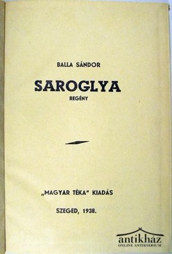 Balla Sándor - Saroglya.