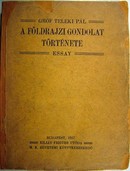 Teleki Pál, gróf - A földrajzi gondolat története.