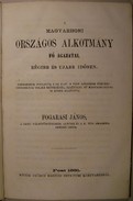 Fogarasi János - A magyarhoni országos alkotmány fő ágazatai, régibb és ujabb időben