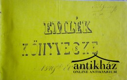 Emlék könyvecske 1849-dik év január 1-től.