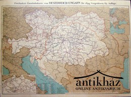 Térkép -  Eisenbahnkarte von Oesterreich-Ungarn 1894. [Az Osztrák-Magyar Monarchia vasúti térképe]