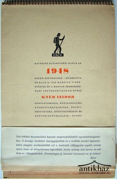 Kner kiadványok / Kner Izidor könyvnyomdájából kalendárium az 1948. szökőévre