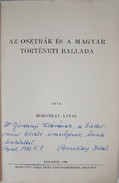 Boronkay Antal  -  Az osztrák és  a magyar történeti ballada