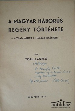 Tóth László  -  A magyar háborús regény története