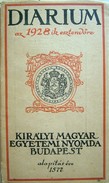 Diárium azaz előjegyzési naptár az 1928-ik évre