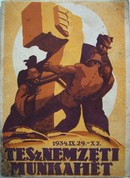 Nemzeti Munkahét 1934 szeptember 29 - október 7. Programm.