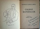 Garcia Lorca, Federico  -  Cigány románcok