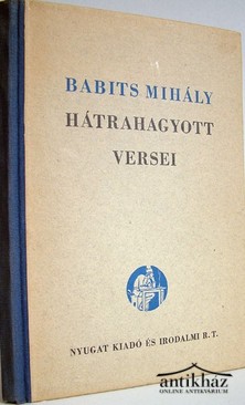 Babits Mihály  -  Hátrahagyott versei