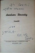 Slonszky [Shlonsky], Avraham - Verseiből