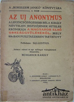 Sallustius Crispus, C.  -  Az uj  Anonymus