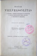 Szinnyei József  -  Magyar nyelvhasonlítás