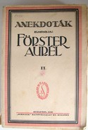 Förster Aurél  -  Anekdoták 1-2. kötet