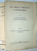 Holub József  -  Zala megye története a középkorban