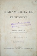 Sztanoj Miklós  -  A karambol-játék kézikönyve.