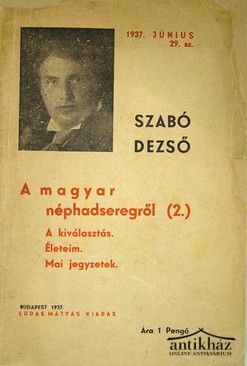 Szabó Dezső  -  A magyar néphadseregről (2.)