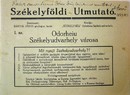 Székelyföldi Utmutató. 1. sz. Odorheiu Székelyudvarhely városa.