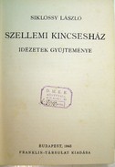Siklóssy László  -  Szellemi kincsesház.